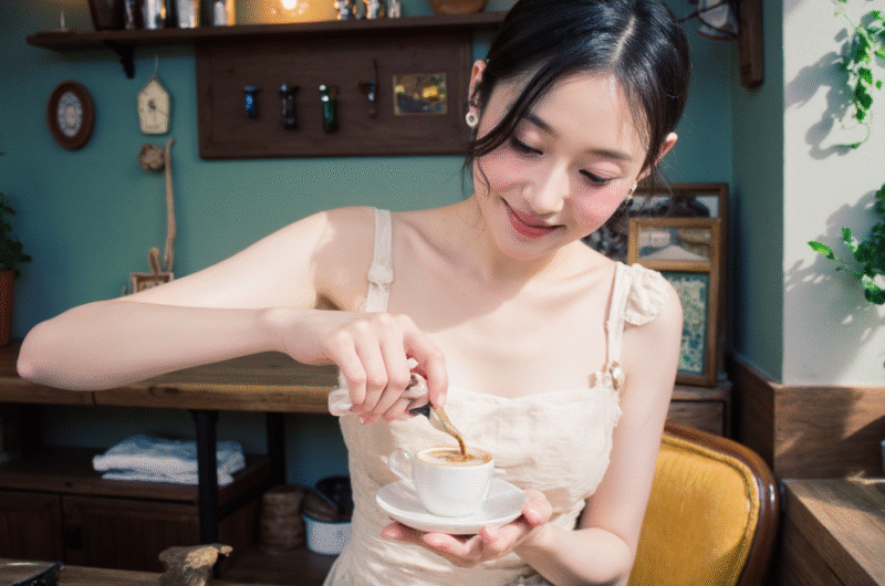 감성 디저트 레시피 카드 (다방다방 스타일)